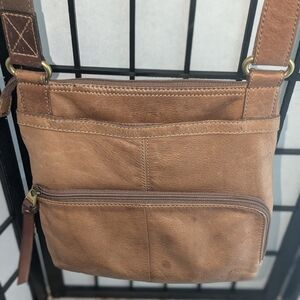 Fossil leather crossbody bag